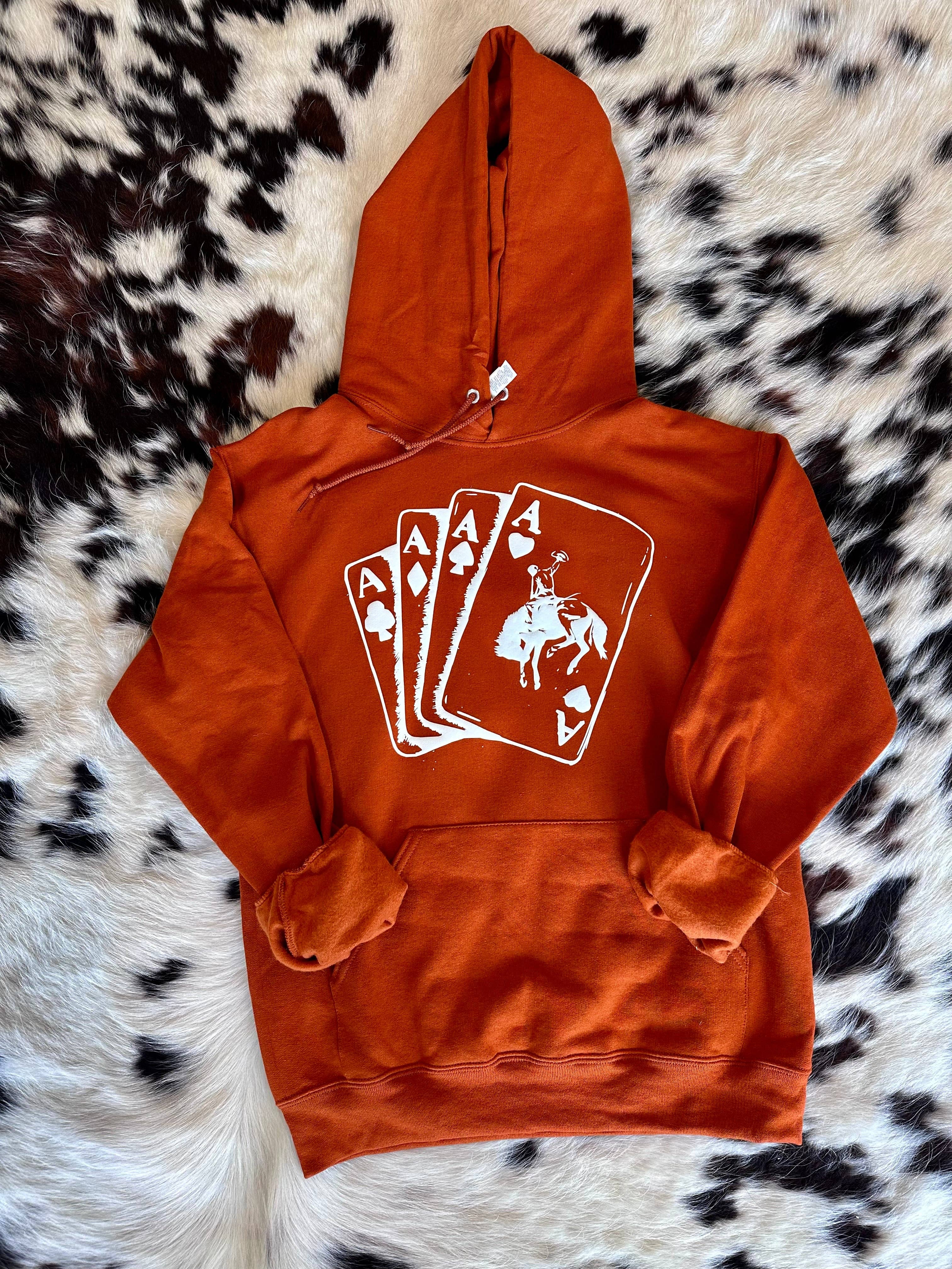 Twisted Iron Wholesale - Vendita all'ingrosso Felpa con cappuccio - Donna - Felpa con cappuccio Buckin' Cards0