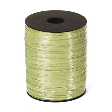Rayon Raffia Ribbon Spool - Olive Green for wholesale by Willow Group