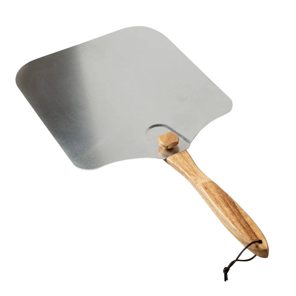 EcoQuality - Wholesale Pizza Board - KCH-08435/KCH-08436, 12x14 & 14x16 Old Stone Aluminum Pizza Peel w/ Folding Handle4