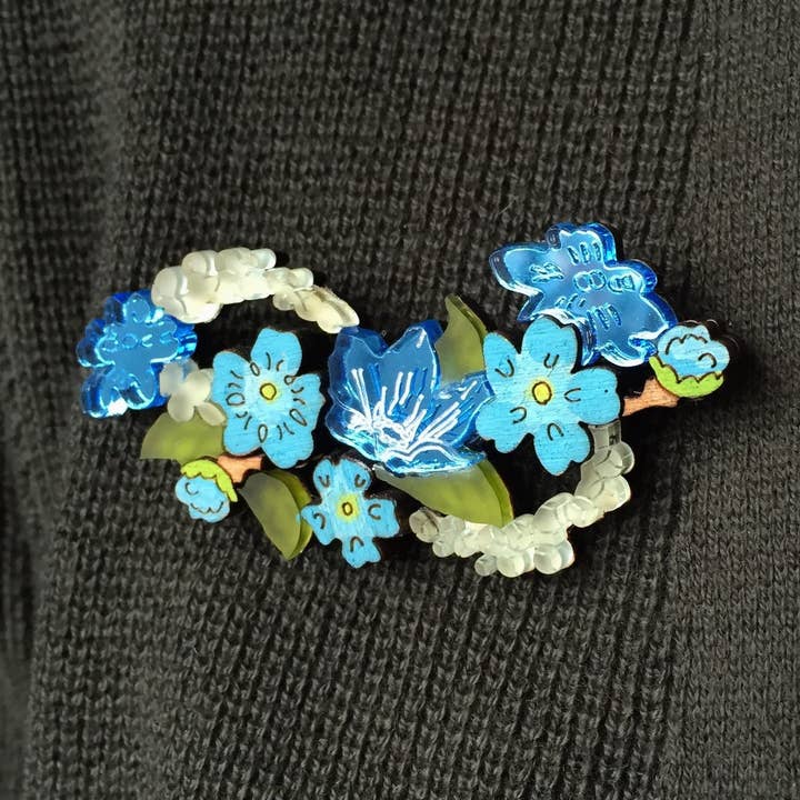 Forget-Me-Knot Brooch for wholesale by Working Clasp