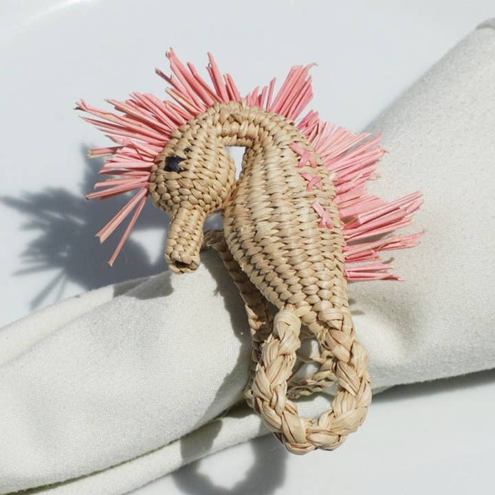 Seahorse Napkin Ring - Sold by Set for wholesale by APALMA HANDMADE