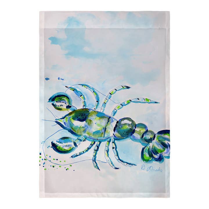 Bandera cangrejo de río azul para venta al por mayor de Betsy Drake Interiors