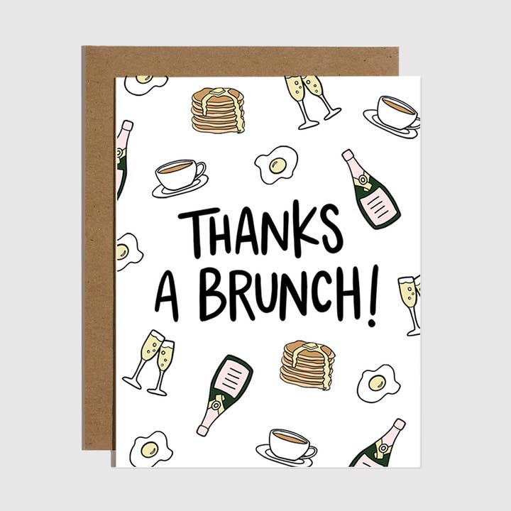 Merci une carte brunch pour la vente par Brittany Paige