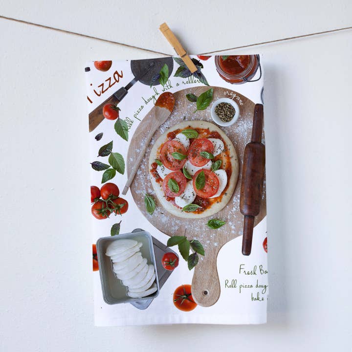 Torchon Pizza Recipe pour la vente par Red Bird’s House