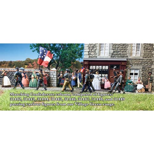 W.Britain Model Figures - Wholesale Decorative Figurine - 31442 - Confederate Infantry Marching with Bedroll3
