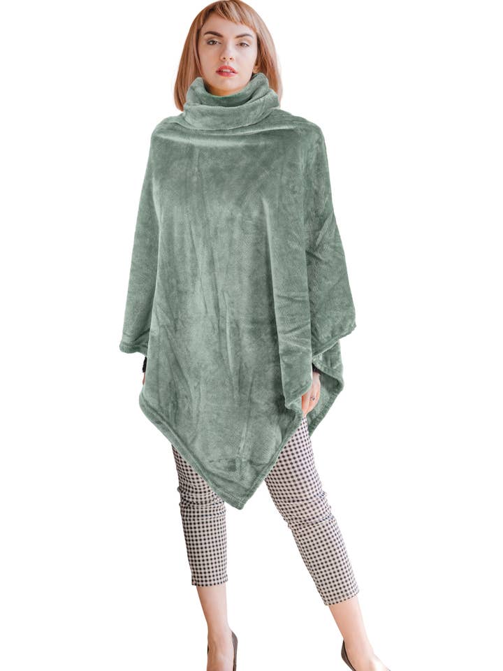 Tiseco - Wholesale Poncho - Unisex - Poncho COSY with collar - 80x80 cm5