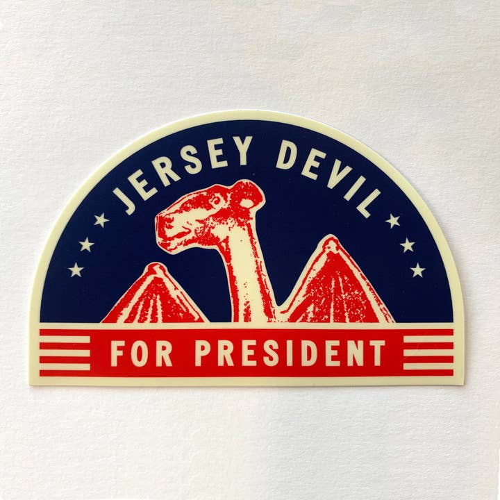 Fresh Fish - Wholesale Sticker - Jersey Devil for President Bumper Sticker / Waterproof Vinyl2