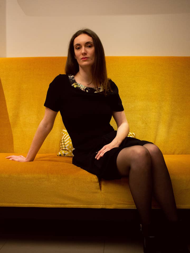 Vestido Kyoto negro - disponible para venta al por mayor de Habillez Moi