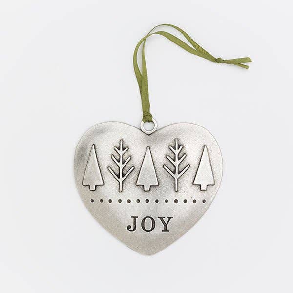 Kunstenaarsgemaakte hartvormige kerstornament - Gemaakt in de VS voor wholesale door Beehive Handmade