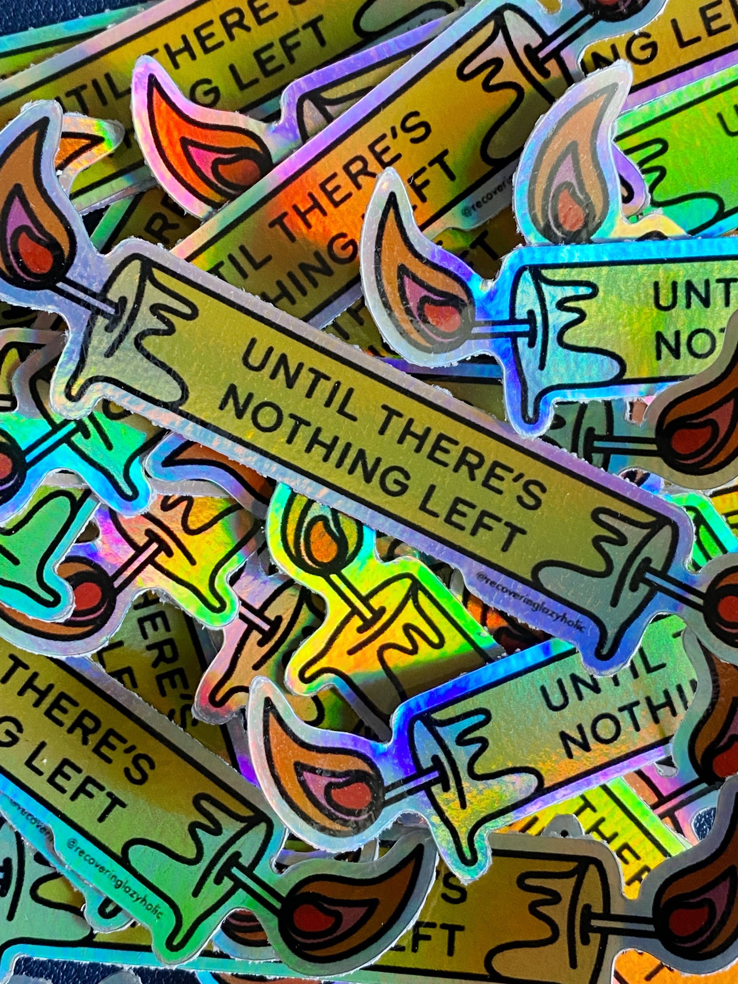 Recovering Lazyholic - Wholesale Sticker - Burnt Ends Sticker2