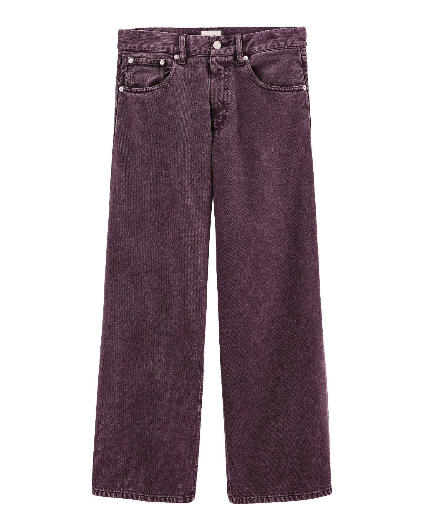 LABDIP - Wholesale Jeans - Women's - RIVER DENIM DYE FIG - BORDEAUX BOYFRIEND JEANS0