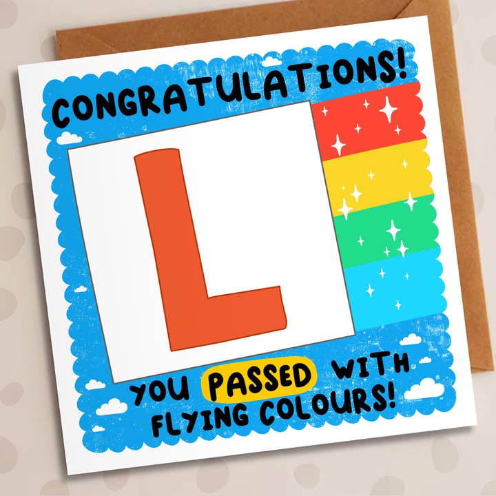 Congratulations Card – Passed Driving Test | Driving for wholesale by Studio Arca