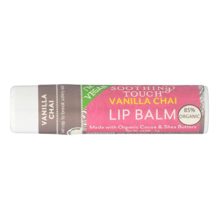 Vegan Vanilla Chai Lip Balm, 12-Pack, .25 Oz for wholesale by Everyday Supply Co