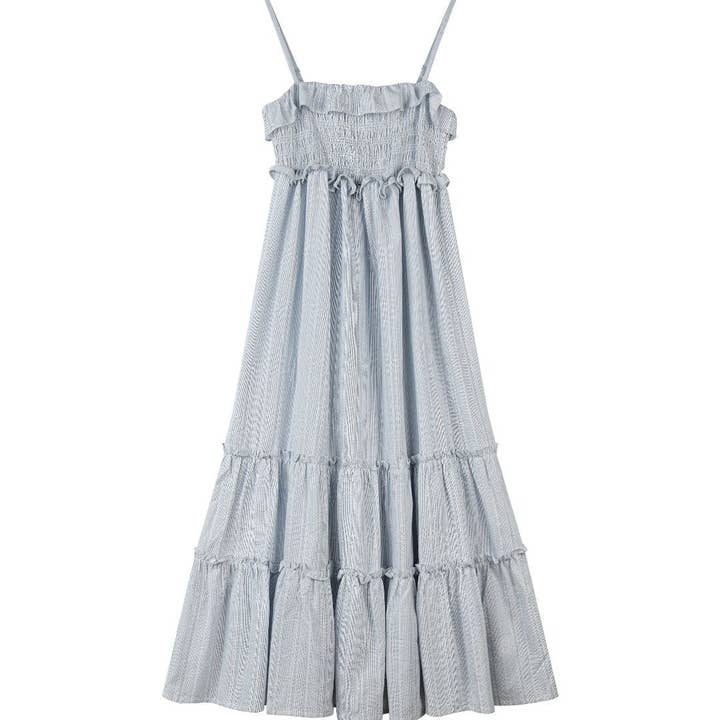 robe Nancy à rayures bleues pour la vente par Vignette