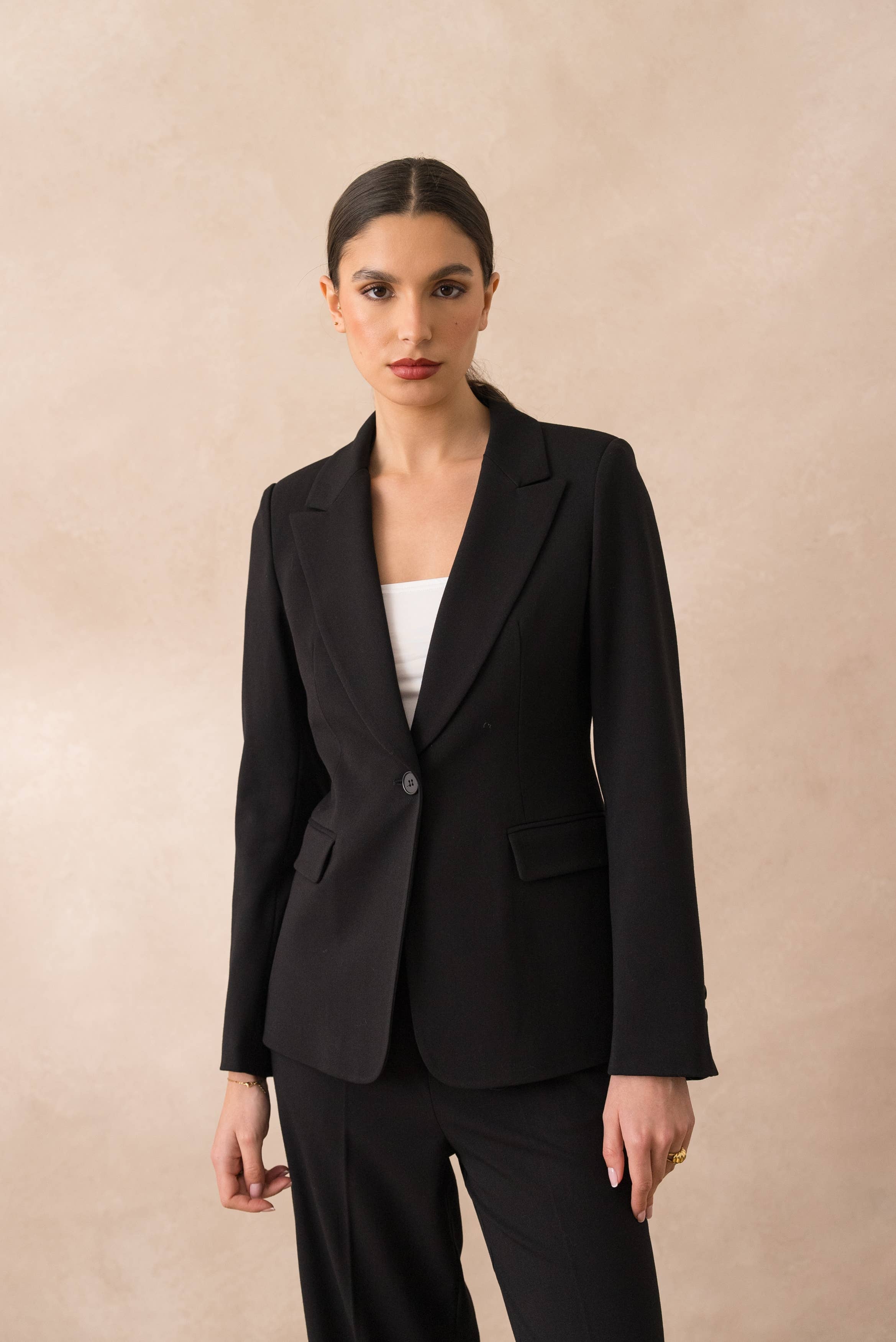 Attentif Paris – wholesale Kostymjacka – Dam – Heather figursydd kavaj för dam79