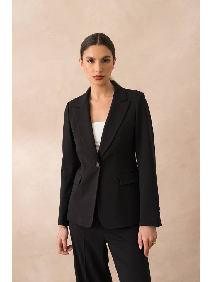 Attentif Paris – wholesale Kostymjacka – Dam – Heather figursydd kavaj för dam79