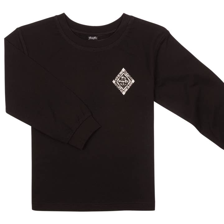 BinkyBro - Wholesale Screen Printed T-Shirt - Kids - Kids Long Sleeve Graphic T-Shirt Diamond Head0