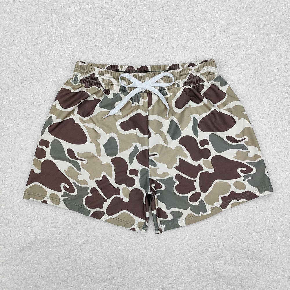 Aier Wholesale - Wholesale Mommy & Me Sets - Daddy and Me Baby Boys Green Camouflage Trunks Bottoms Swimsuits2