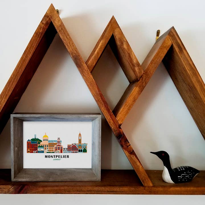 Soijen Illustrations - Wholesale Art Print - Montpelier Vermont Cityscape Print1