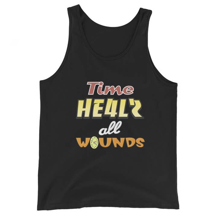 TIME HE4LƧ 4LL WOUNDƧ (Tank Top) for wholesale by Summers Ink
