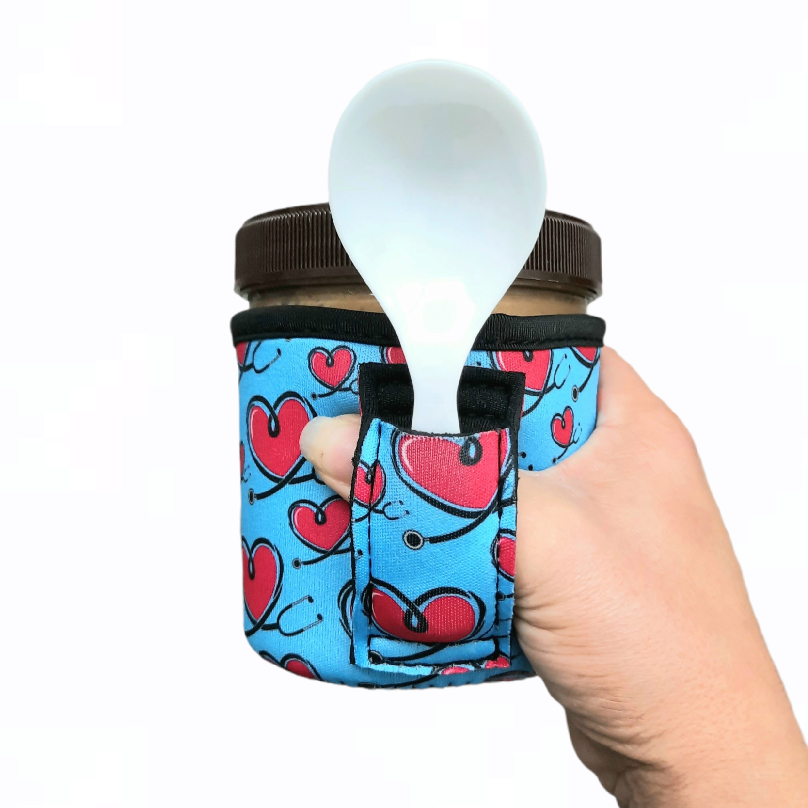 Drink Handlers - Wholesale Drink Huggers & Koozies - Love A Nurse Pint Size Ice Cream Handler™2
