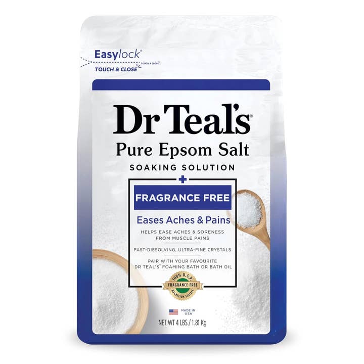 KT Supply - Wholesale Hand Soap/Wash - Dr Teals Epsom Salt Soaking Unscented 4 LB
