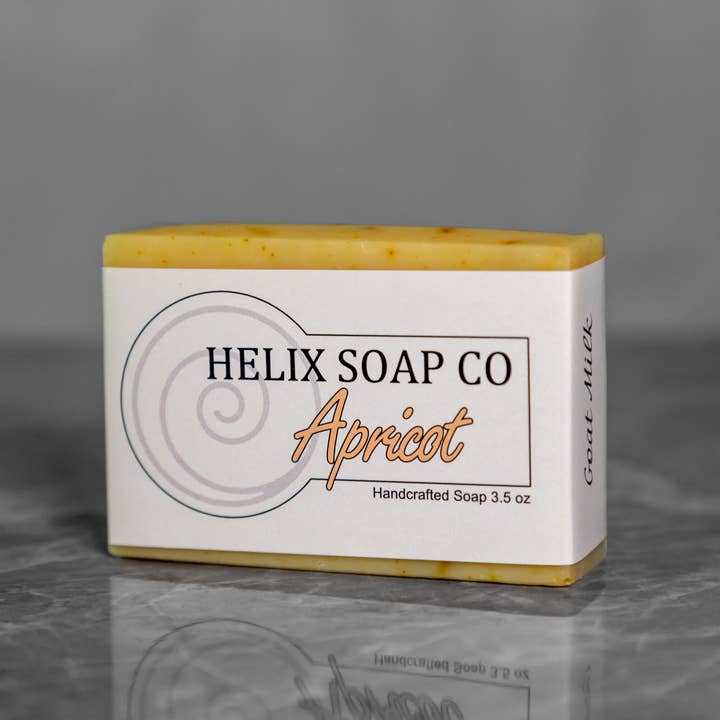 Apricot Goat Milk Soap for wholesale by Helix Soap Co