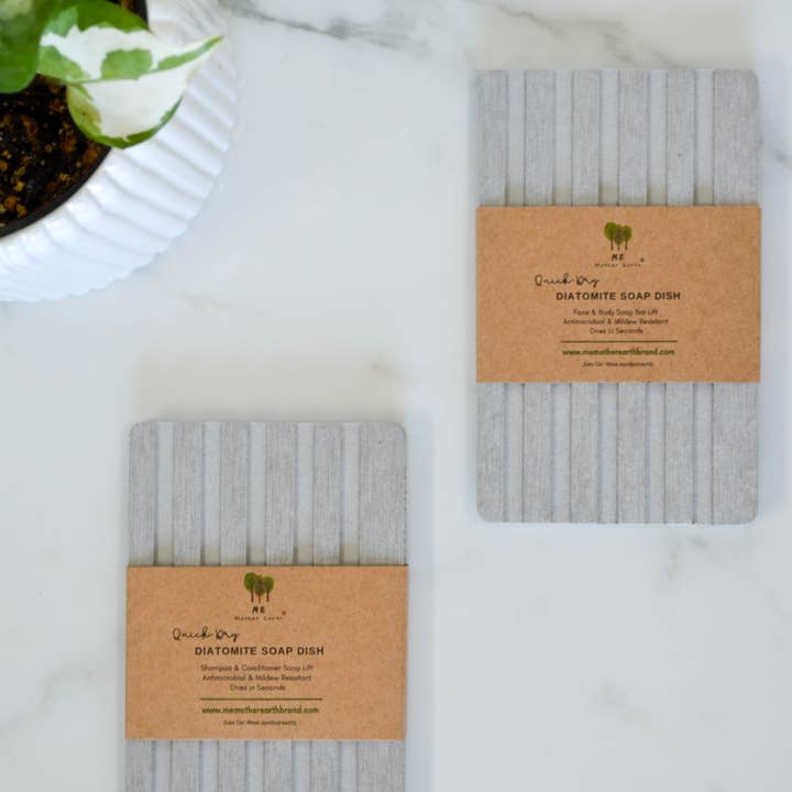 Me Mother Earth - Wholesale Bath Soap Dish - Quick-Dry Diatomite Soap Dish | Soap Lift
