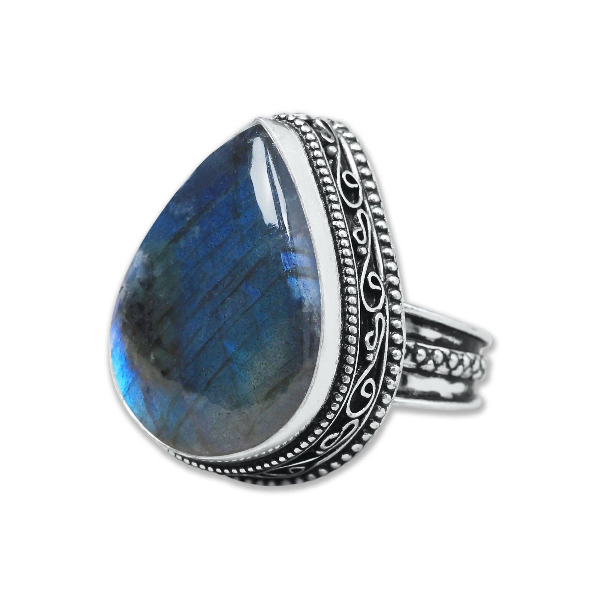 Handmade Jewels – wholesale Cocktail/statement ring – Artisanal Silver-Plated Statement Rings – Assorted Gemstones with Designer Bands (US Sizes 6–10, Non-Adjustable)12