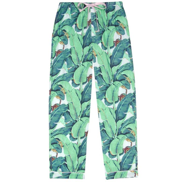 Dames Martinique® Groene Bananenblad PJ Broek voor wholesale door Sant and Abel