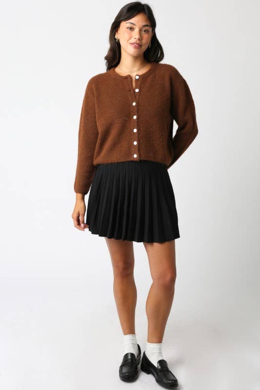 Olivaceous - Wholesale Knit Top - Women's - Lucy Button Knit Top3