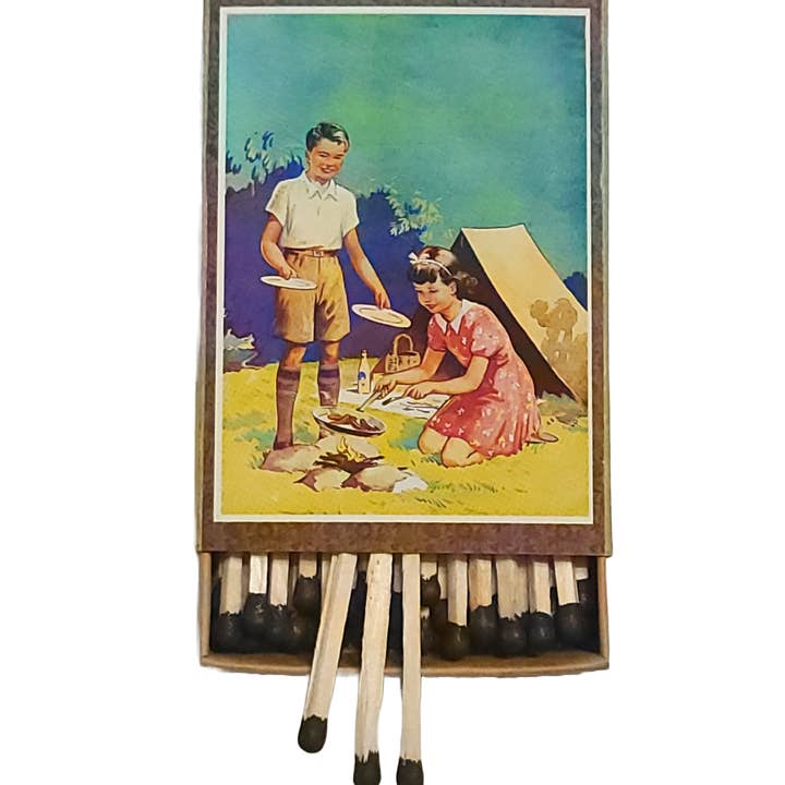 Superior Dry Goods - Wholesale Matches - "Camp Cookin'" Handmade Decorative Matchbox Lot