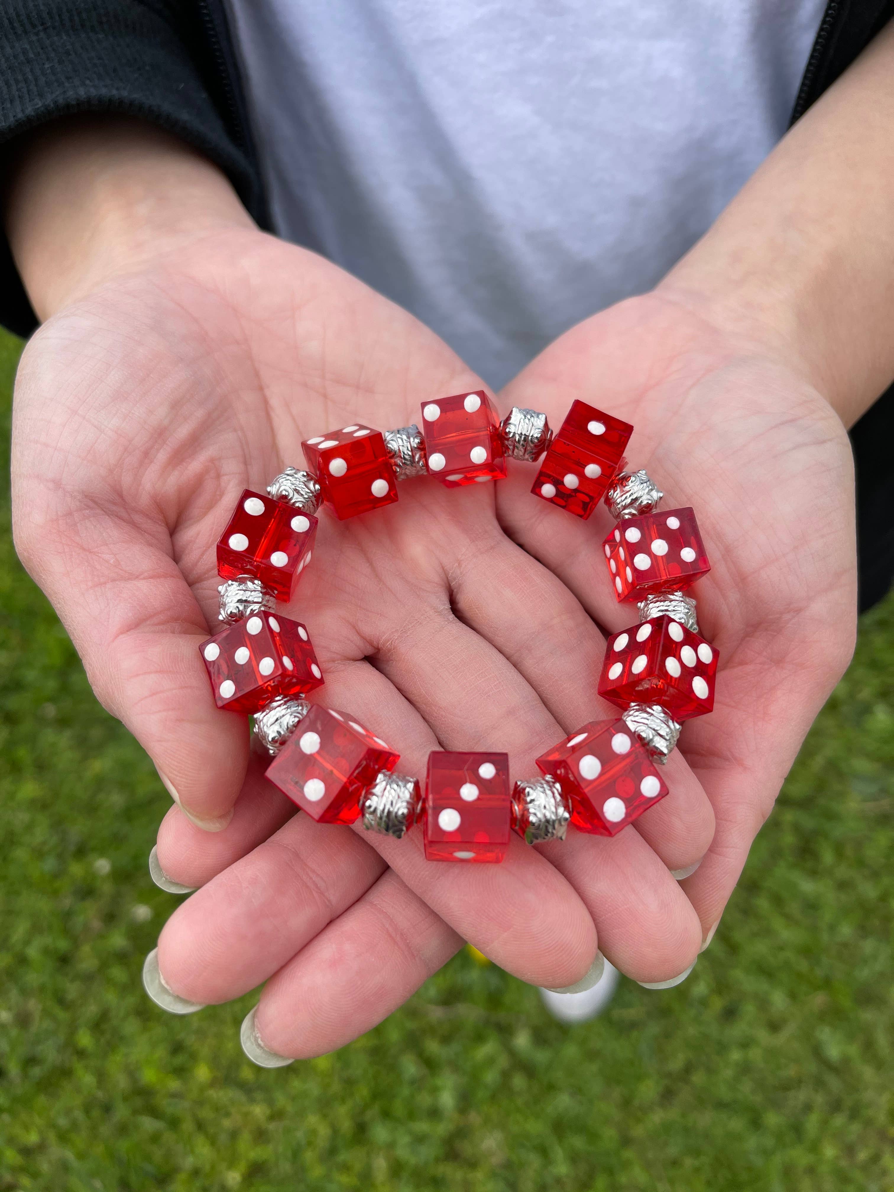 Fiona Accessories - Wholesale Beaded Bracelet - Dice Bunco Beaded Bracelet, Casino Game Night Gift Shop Idea12