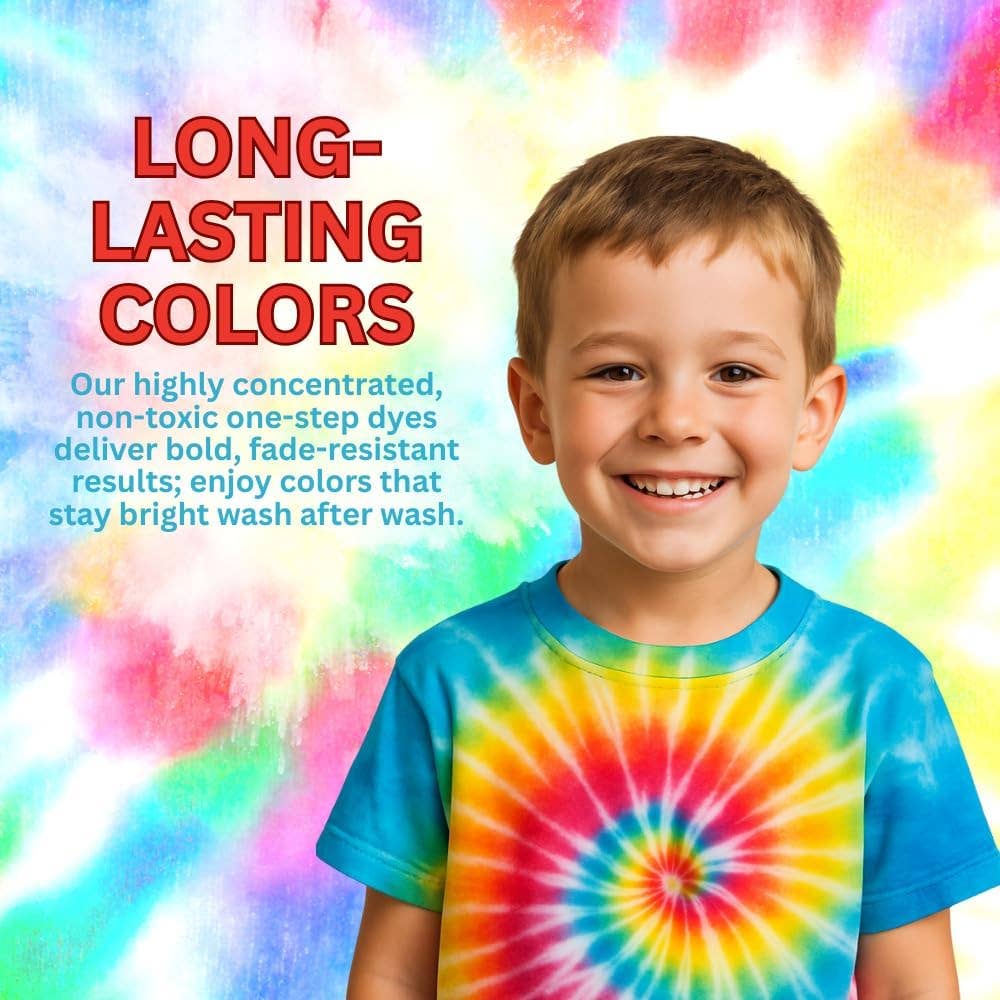 SD Toyz - Vente Kit de bricolage - Kit de Teinture Tie-Dye YDI Activité DIY Art & Artisanat & Idée de Fête4