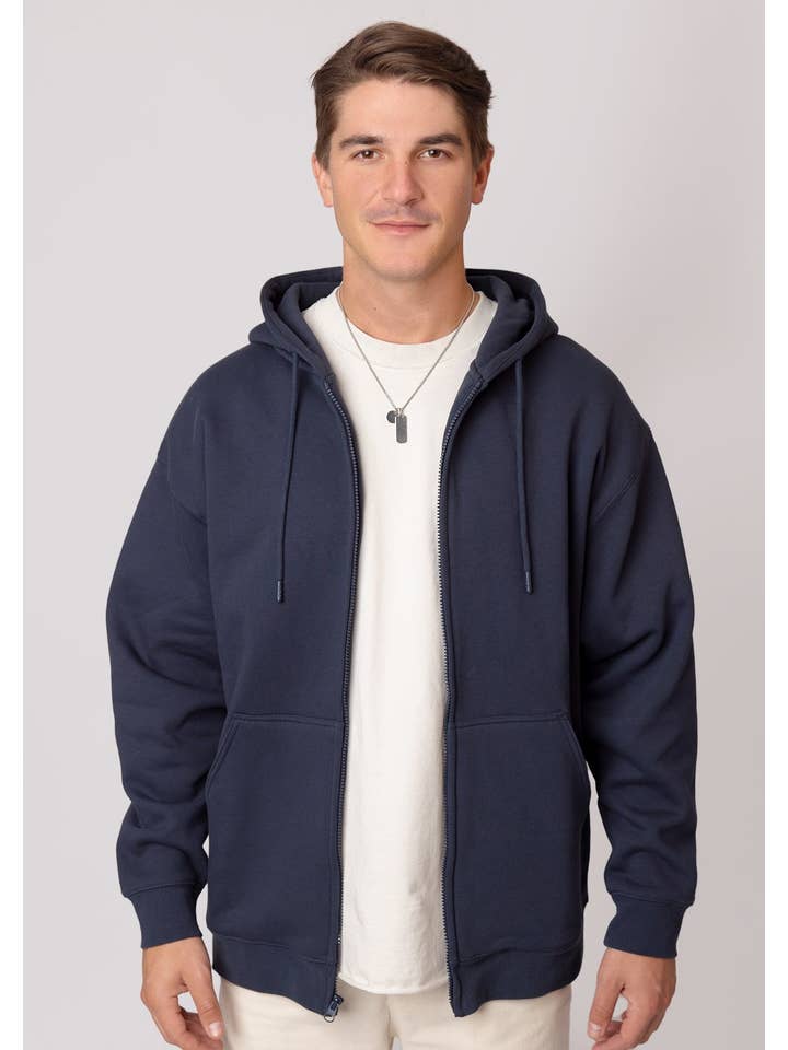 Vos Sports Inc. - Wholesale Hoodie – Men's - 9900 12 oz. Heavy Weight Full Zipper Hooded Sweatshirt (Various Colors)5