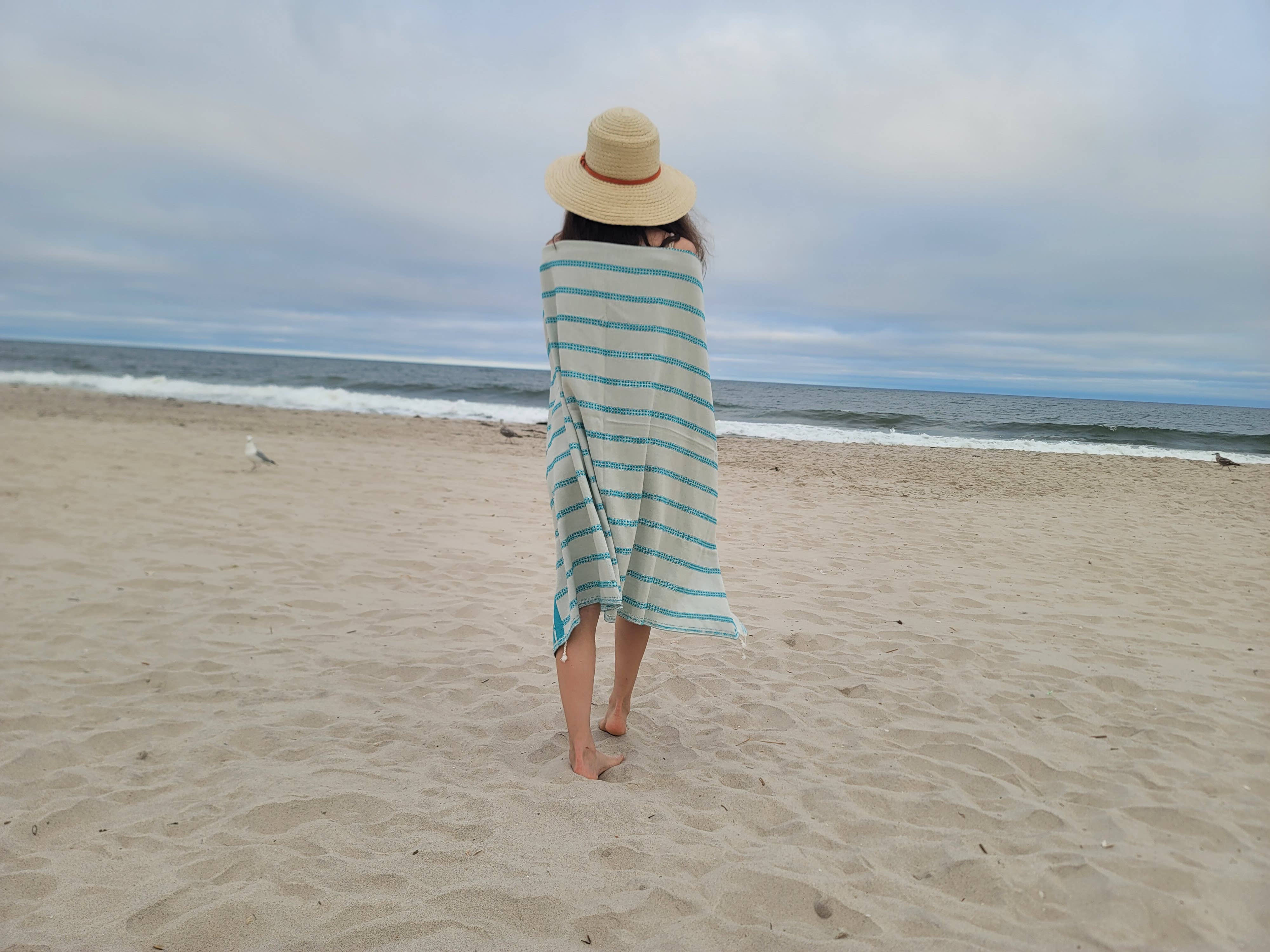 Kalkedon Towels - Wholesale Beach Towel - Double Sided Jacquard Beach Towel | Turkish Cotton Towel4