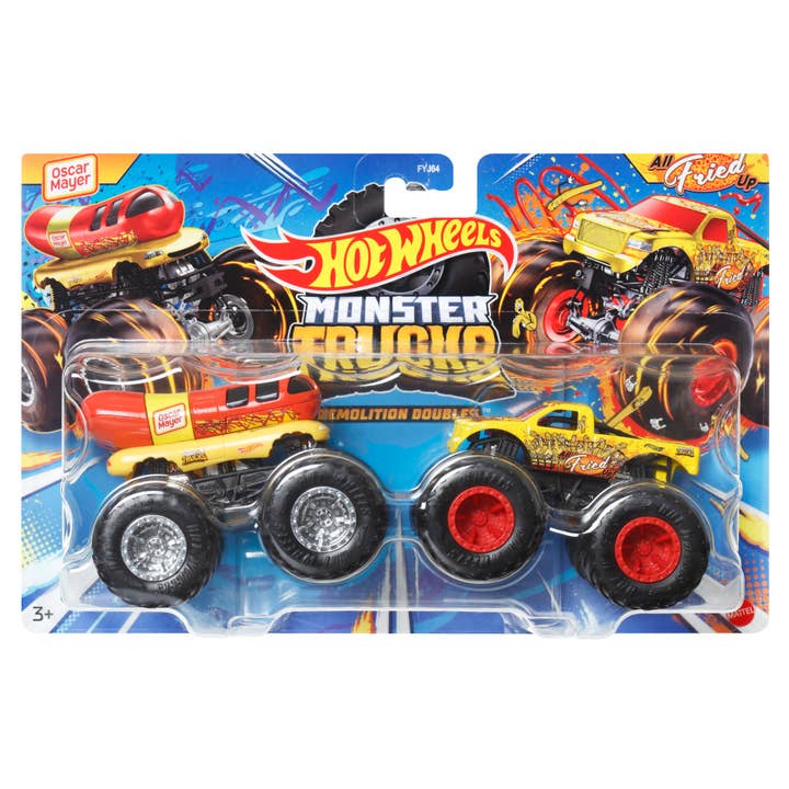 Toysmith - Wholesale Toy Car/Truck - Kids - Mattel Hot Wheels Demolition Doubles 2-Pack