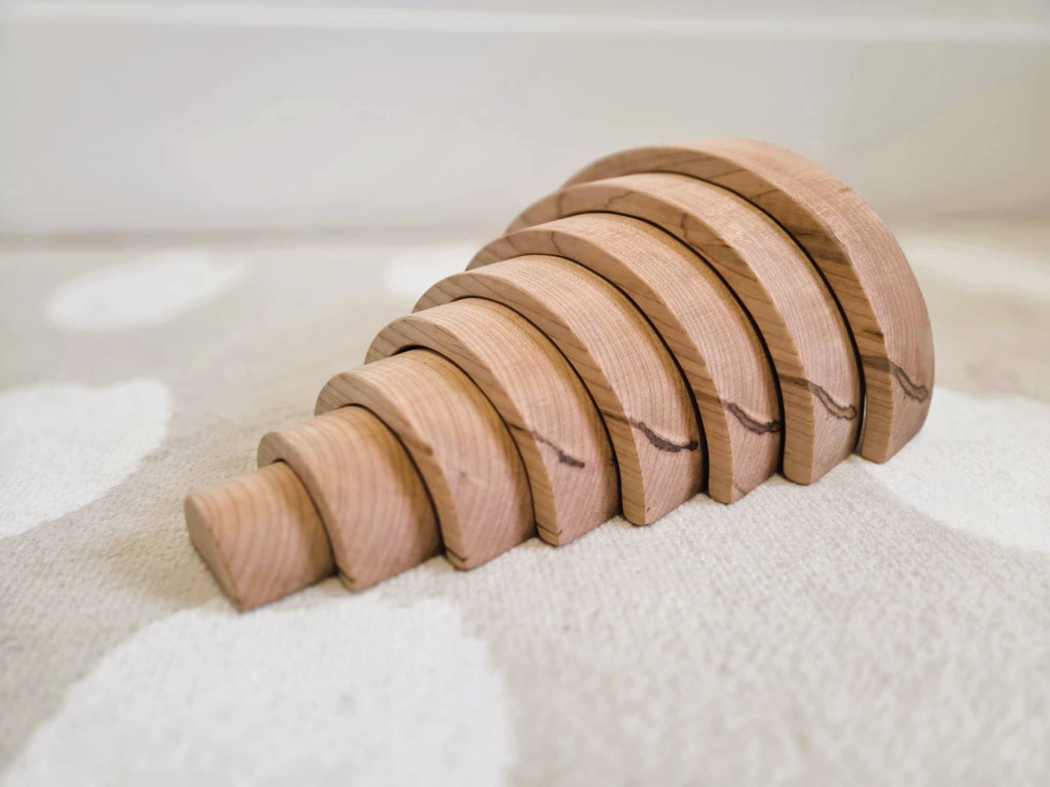 Indie Wood Co. - Wholesale Wood Toy - Kids - Wooden Rainbow Stacker4