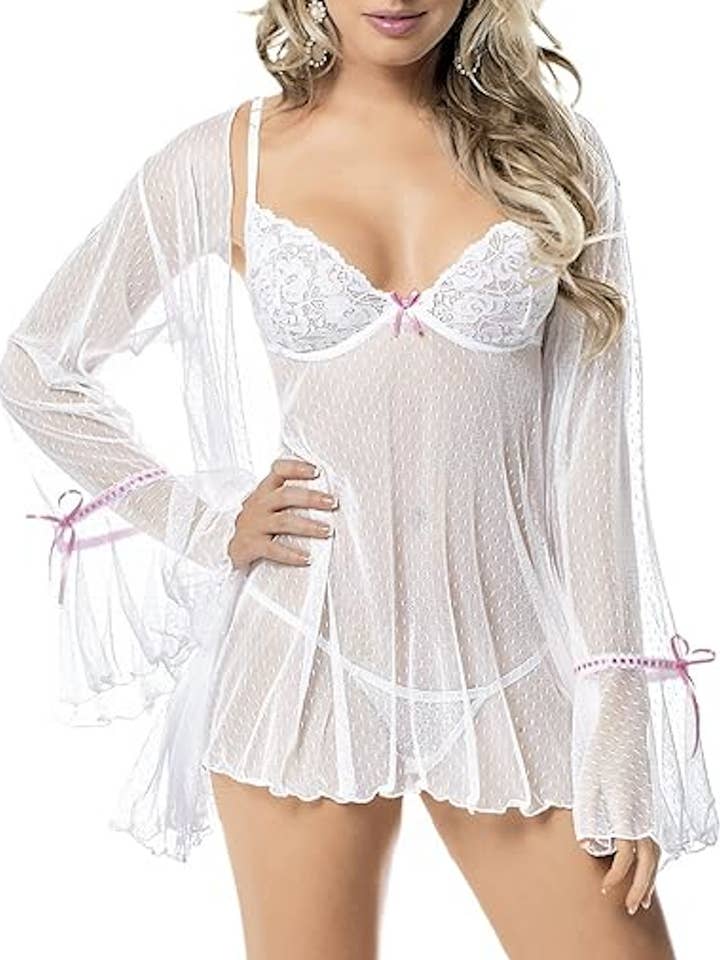 Set cappotto da sposa Babydoll da donna per la vendita all'ingrosso da parte di Envy Body Shop
