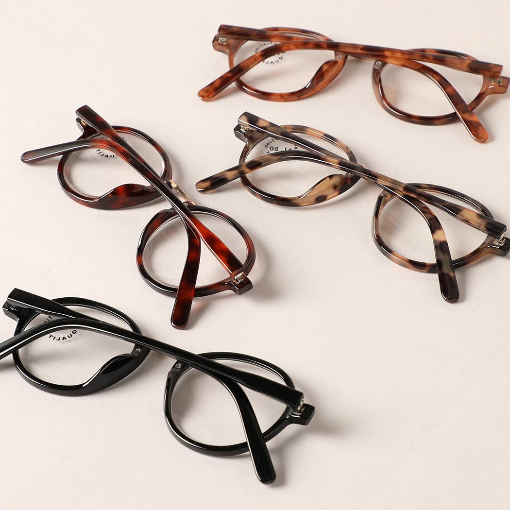  ASSORTED COLOR Round Leopard Reading Glasses for wholesale on Faire2