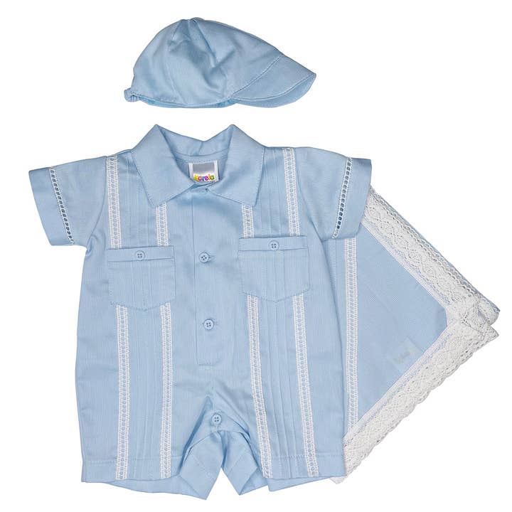 Baby boy romper -Benito for wholesale by Karela Kids Inc.
