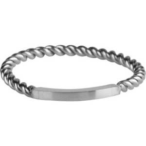 R1029 Charmin's Base Ring Twisted With A Plate Of Steel for wholesale by Charmin's Ringen