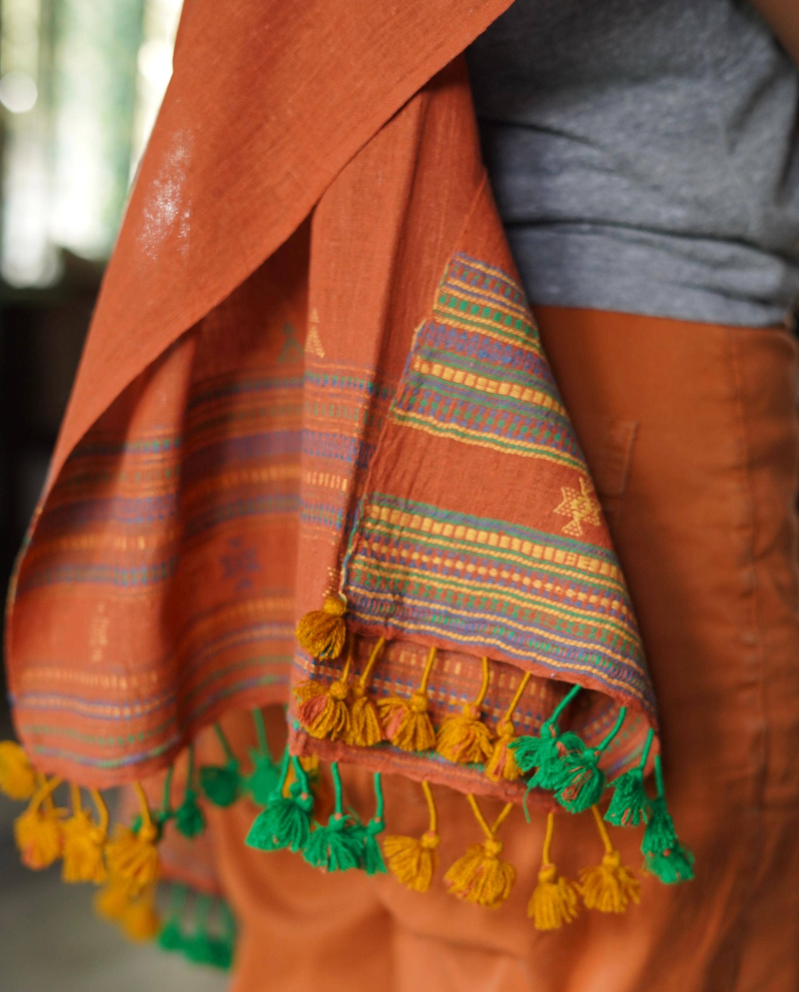 Annahmol - Wholesale Scarf - Unisex - Organic Indigenous Woven Cotton & Natural Dye Scarf3