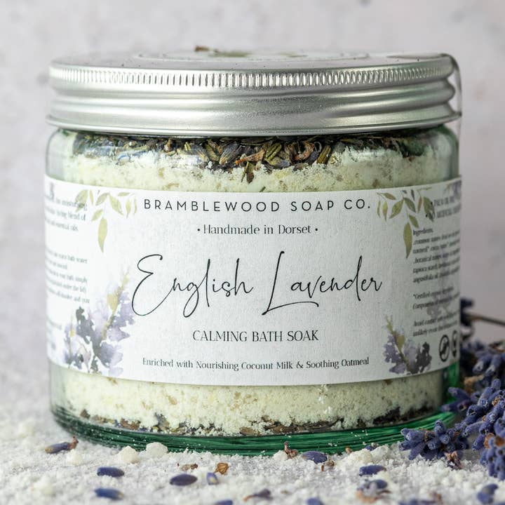 English Lavender Bath Soak for wholesale by BrambleWood Soap