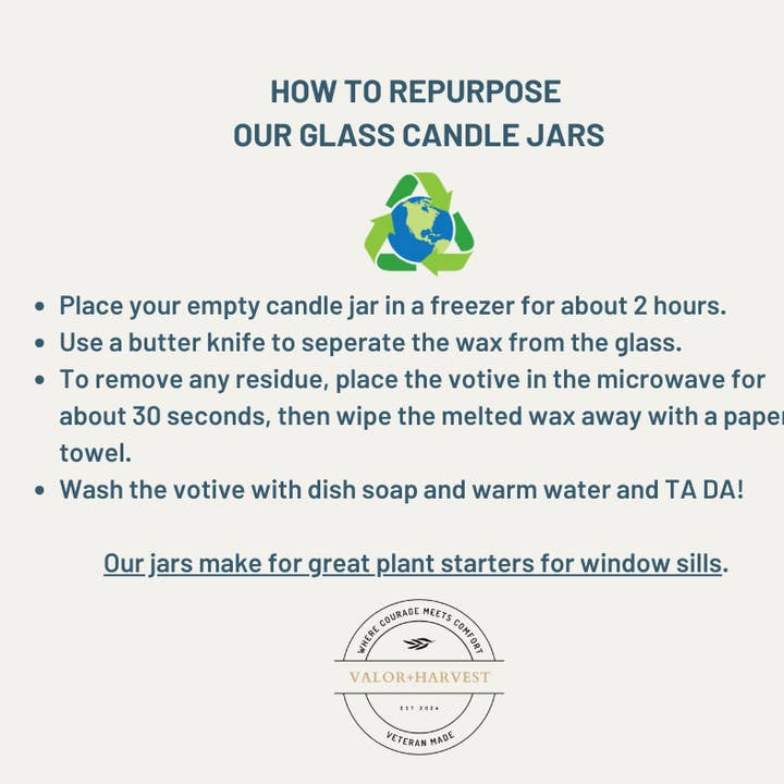 Valor+Harvest - Wholesale Jar/Filled Candle - Bamboo and Coconut Soy Candle – Non-Toxic, Clean Scents, American Made