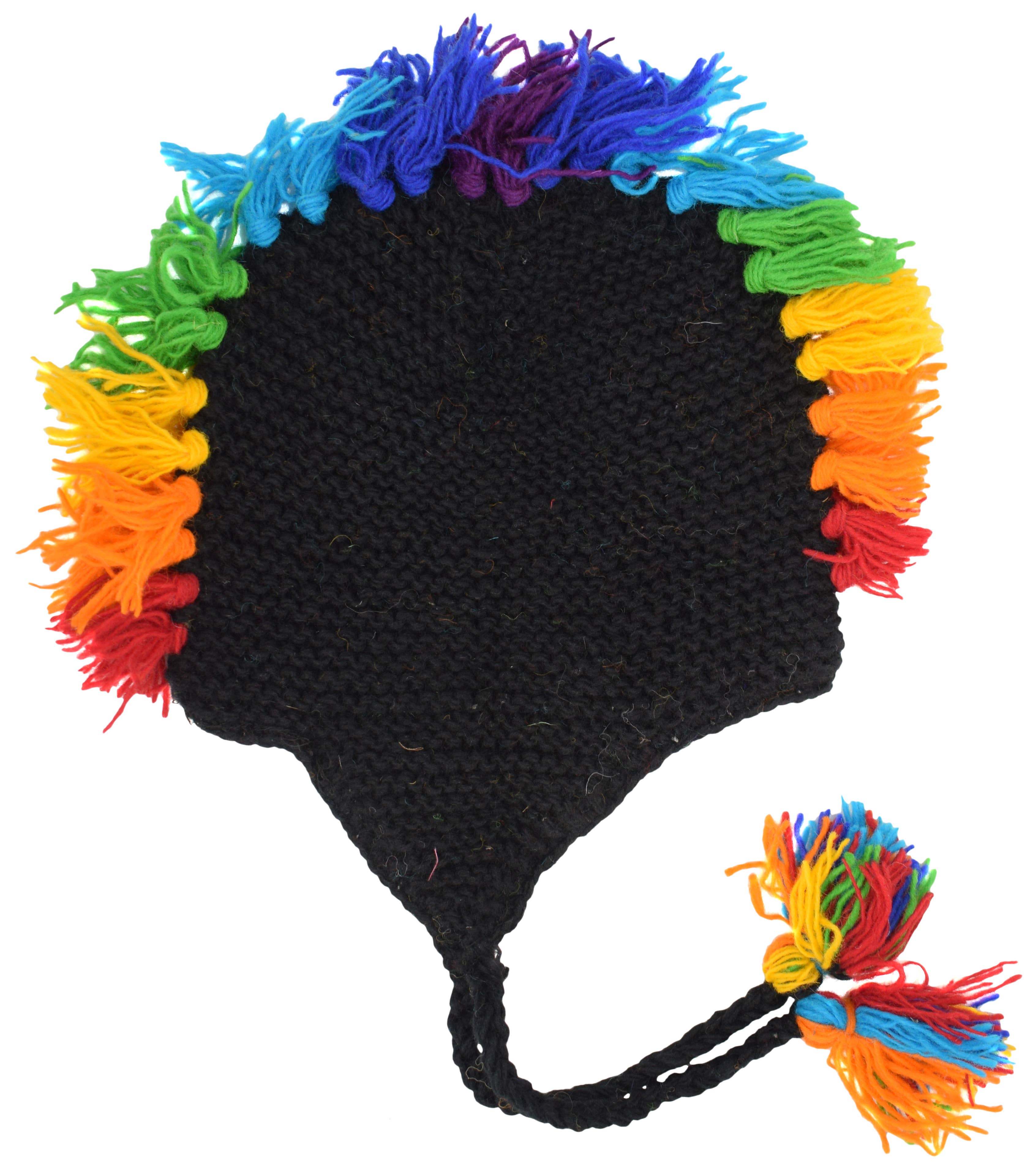 Gheri – wholesale Beanie – Unisex – Wool Mohawk Hat Rast Rainbow Fleece Lined9