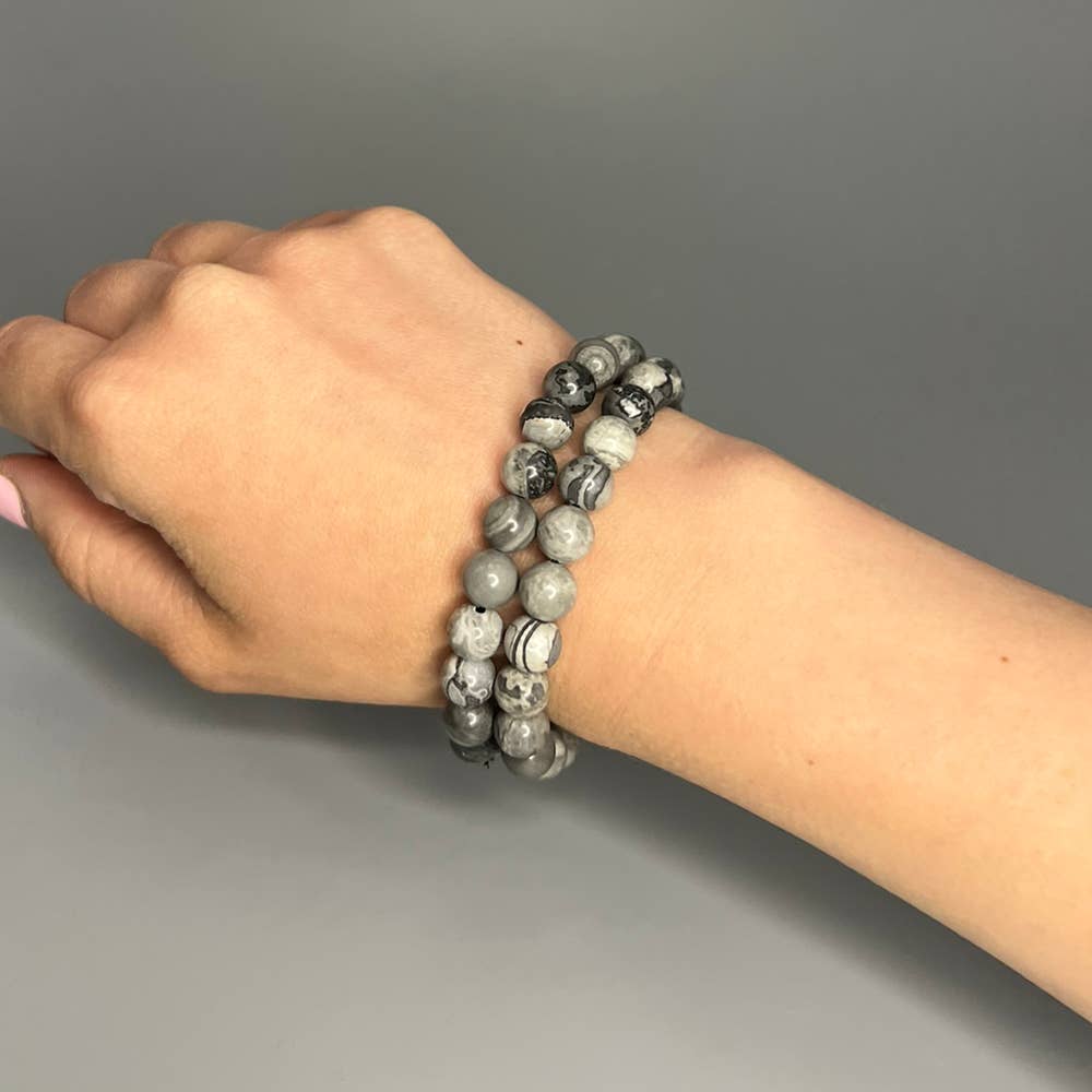 VIE - Venta al por mayor Pulsera de cuentas - Pulsera de cristal de 8 mm18