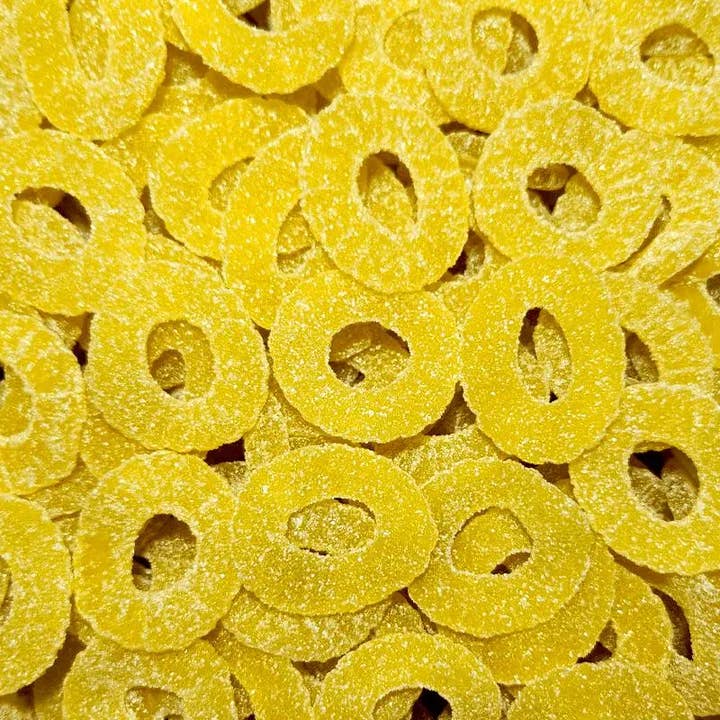 Sour Pineapple Rings 4.4lbs for wholesale by Sweetish- Swedish Candy Wholesale