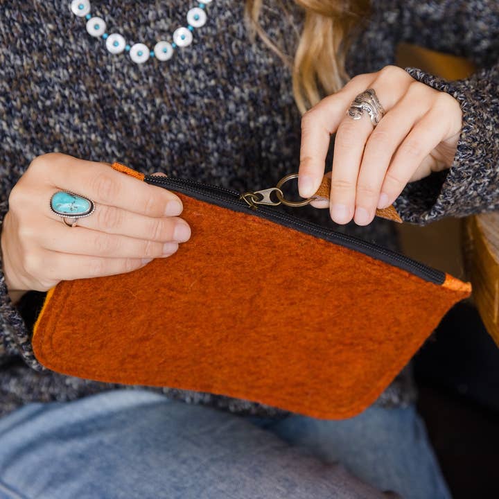 Modern 2-Tone Pouch - Small for wholesale by Fibres of Life