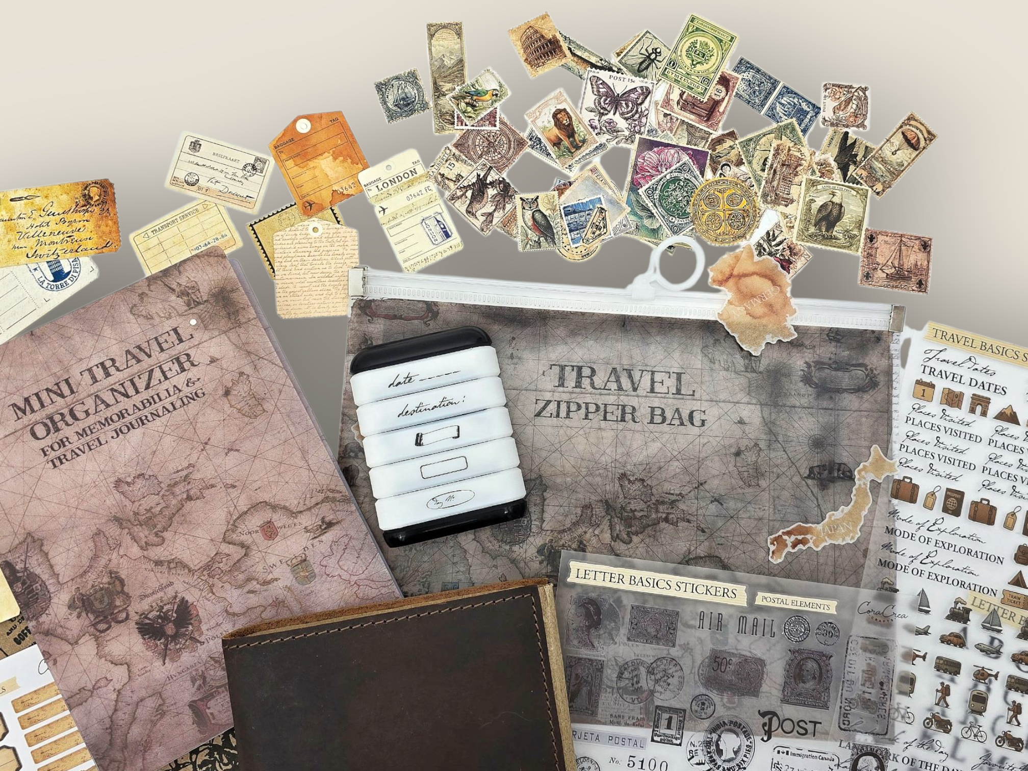 CoraCreaCrafts – wholesale DIY-pysselkit – Resedagbokssats6